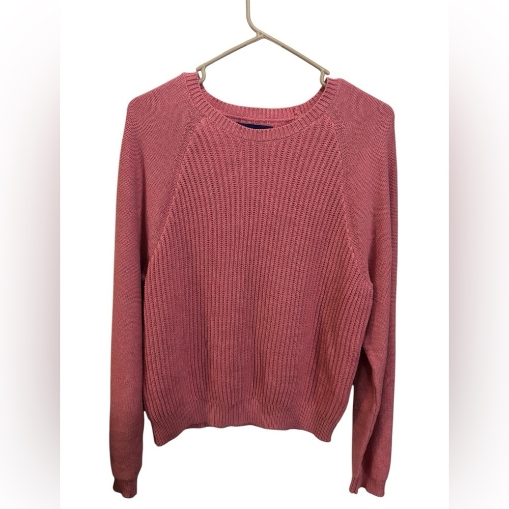 Aeropostale Pink Cable Knit Sweater